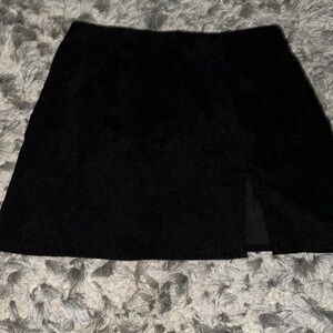 Velvet Mini Skirt